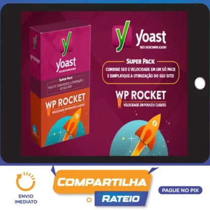 Pacote WP Rocket Pro v3.17.0.2 + Yoast SEO Premium v23.5+ Addons - combo