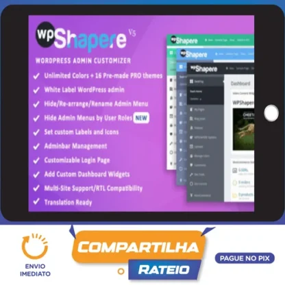 WPShapere WordPress Admin Theme - v7.0.8
