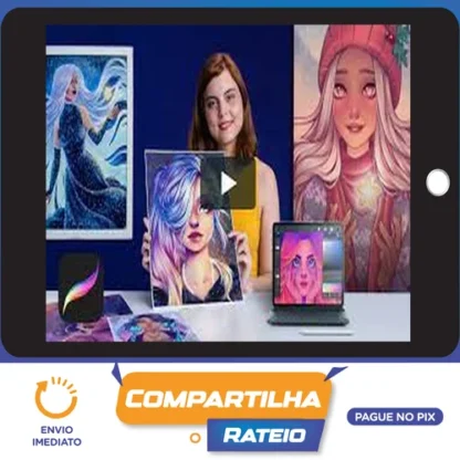 Retrato de Personagens Femininas com Procreate - Natália Dias
