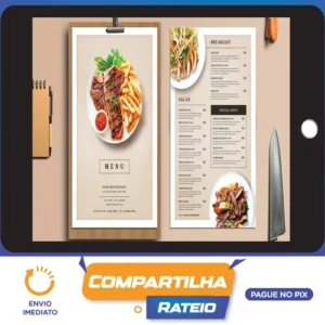 Menu de Comida 4K: Exibição do Restaurante - Envato Elements