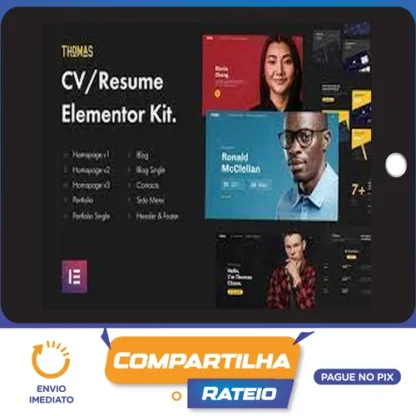 CVPortfolio Elementor Template Kit - Thomas