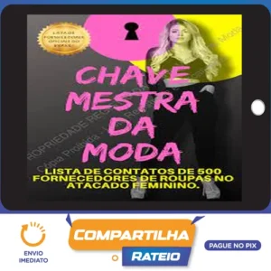 Lista de Fornecedores: Chave Mestra da Moda - Autor Desconhecido