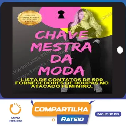 Lista de Fornecedores: Chave Mestra da Moda - Autor Desconhecido