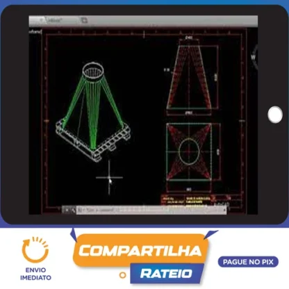 Traçado de Caldeiraria Essencial CAD 2D e 3D - Render