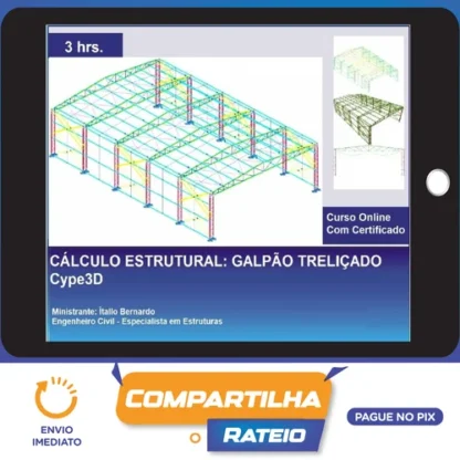 Cype3D: Galpão Treliçado - Ítallo Bernardo