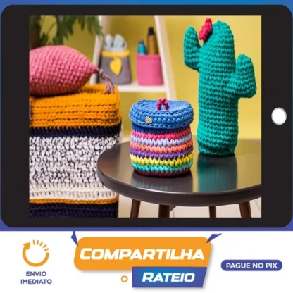 Eduk: Crochê Moderno Fio de Malha para Decoração - Nat Petry