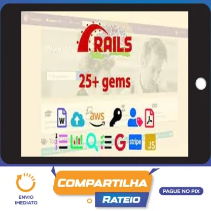 Ruby On Rails 6 Learn 25+ Gems and Build a Startup Mvp - Yaroslav Shmarov [Inglês]